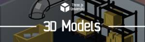Three.js University 3D Models OBJ MTL GLB GLTF