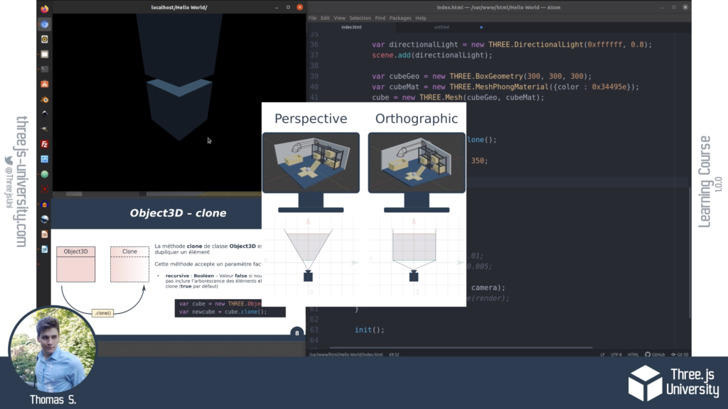 Three.js University Complete Guide – Hello World