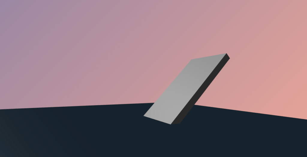 Ammo.JS Physics Three.JS ground and slant