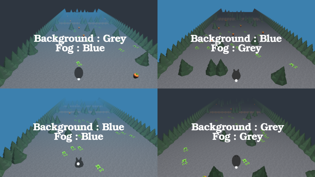 Three.js fog and background color